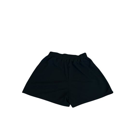 Shein Women's Medium Black High Waist Elastic Waist Plain Solid Shorts - Picture 4 of 10